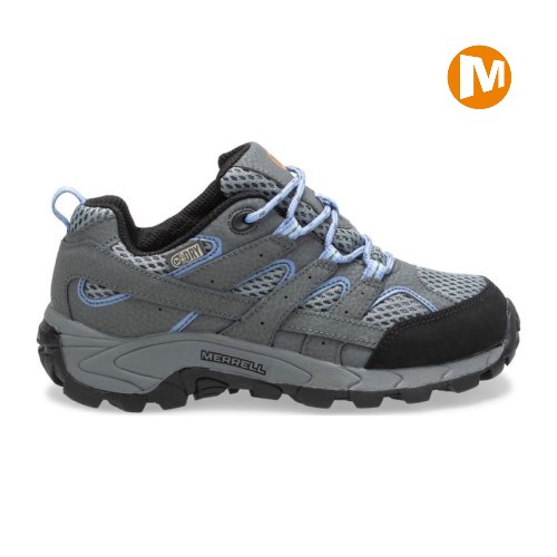 Tenis Merrell Moab 2 Low Lace Waterproof Niños MX.Y.VHN